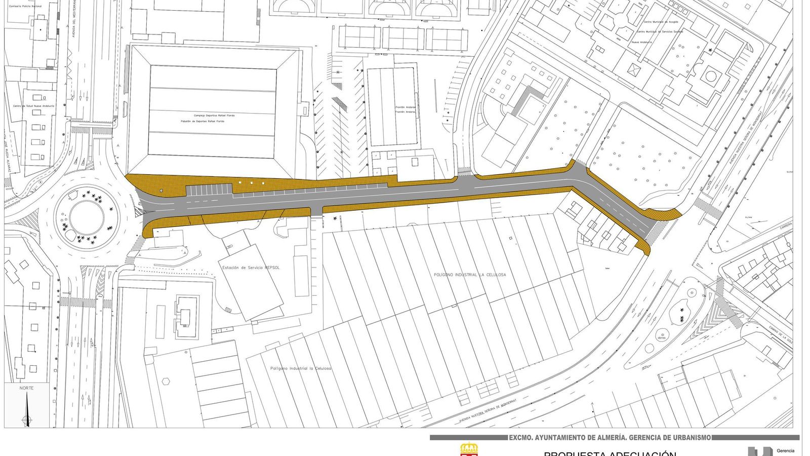 Propuesta de adecuación del tramo que se va a remodelar