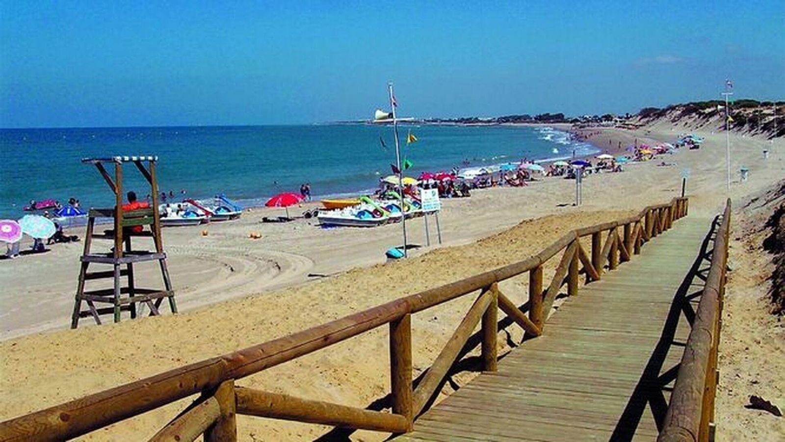 Playa de Punta Candor, en Rota. Playa de Punta Candor, en Rota.