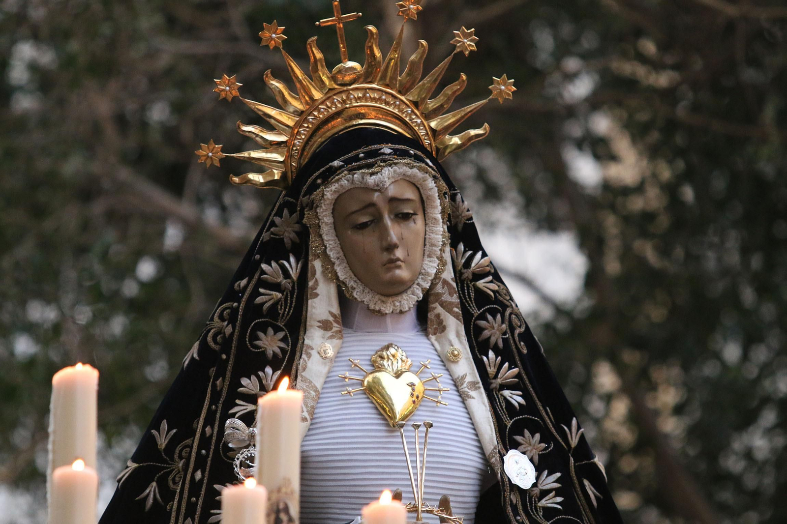 La procesión de Soledad de Almería, en imágenes