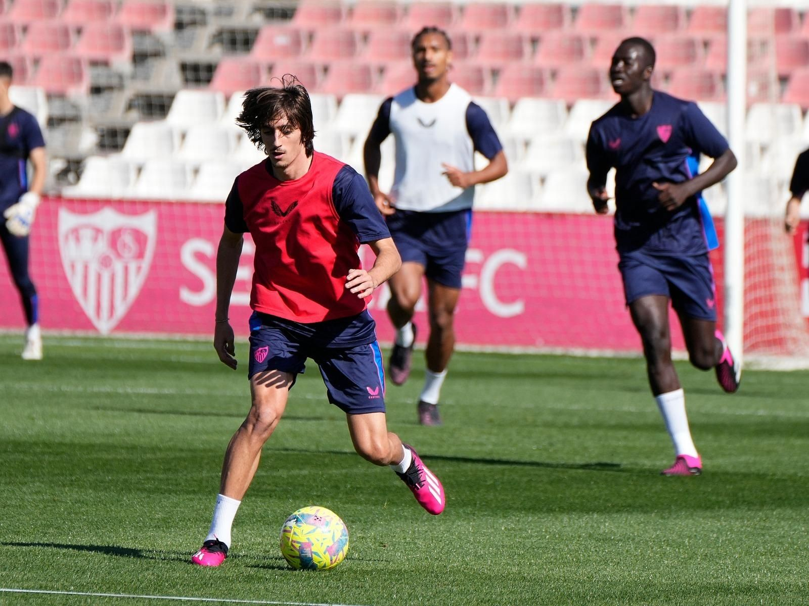 Bryan Gil, este miércoles en la ciudad deportiva.