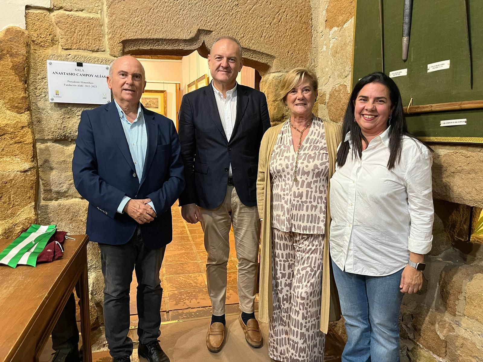 Antonio Llaguno, Antonio Fernández Liria, Mercedes Rodríguez y Juana Haro.