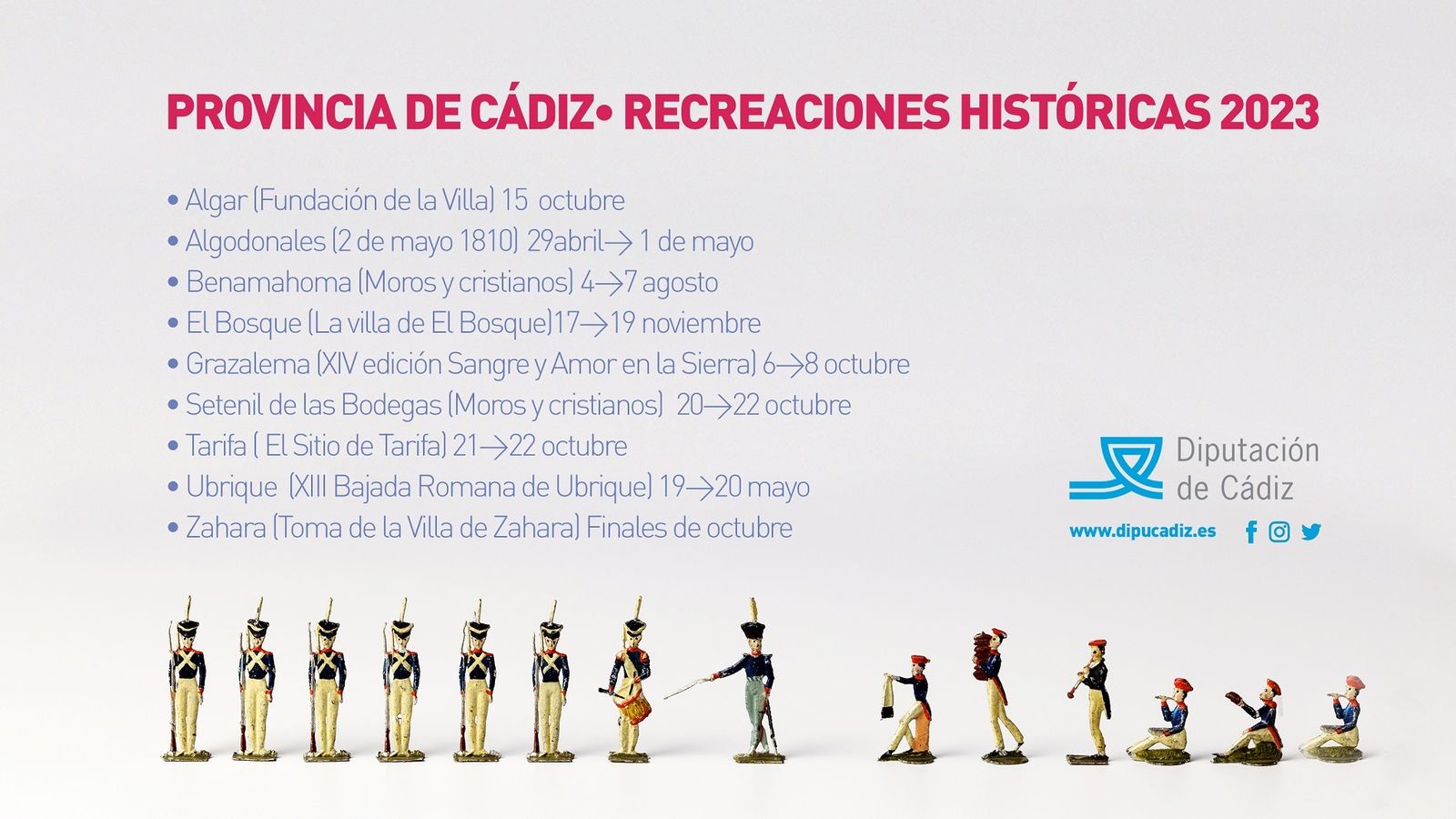 Recreaciones históricas previstas para este 2023