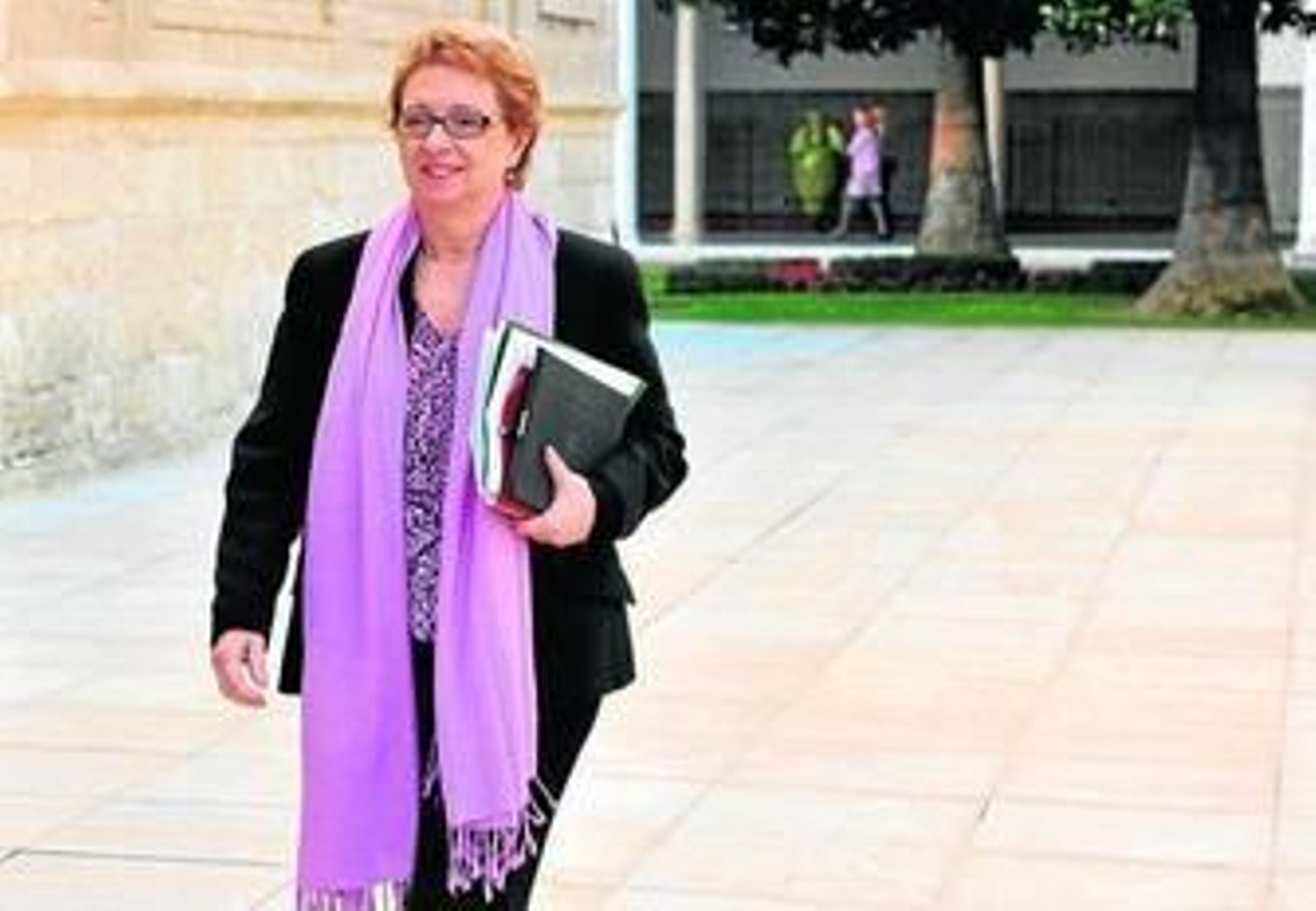 Carmen Martínez Aguayo, ayer en el Parlamento.