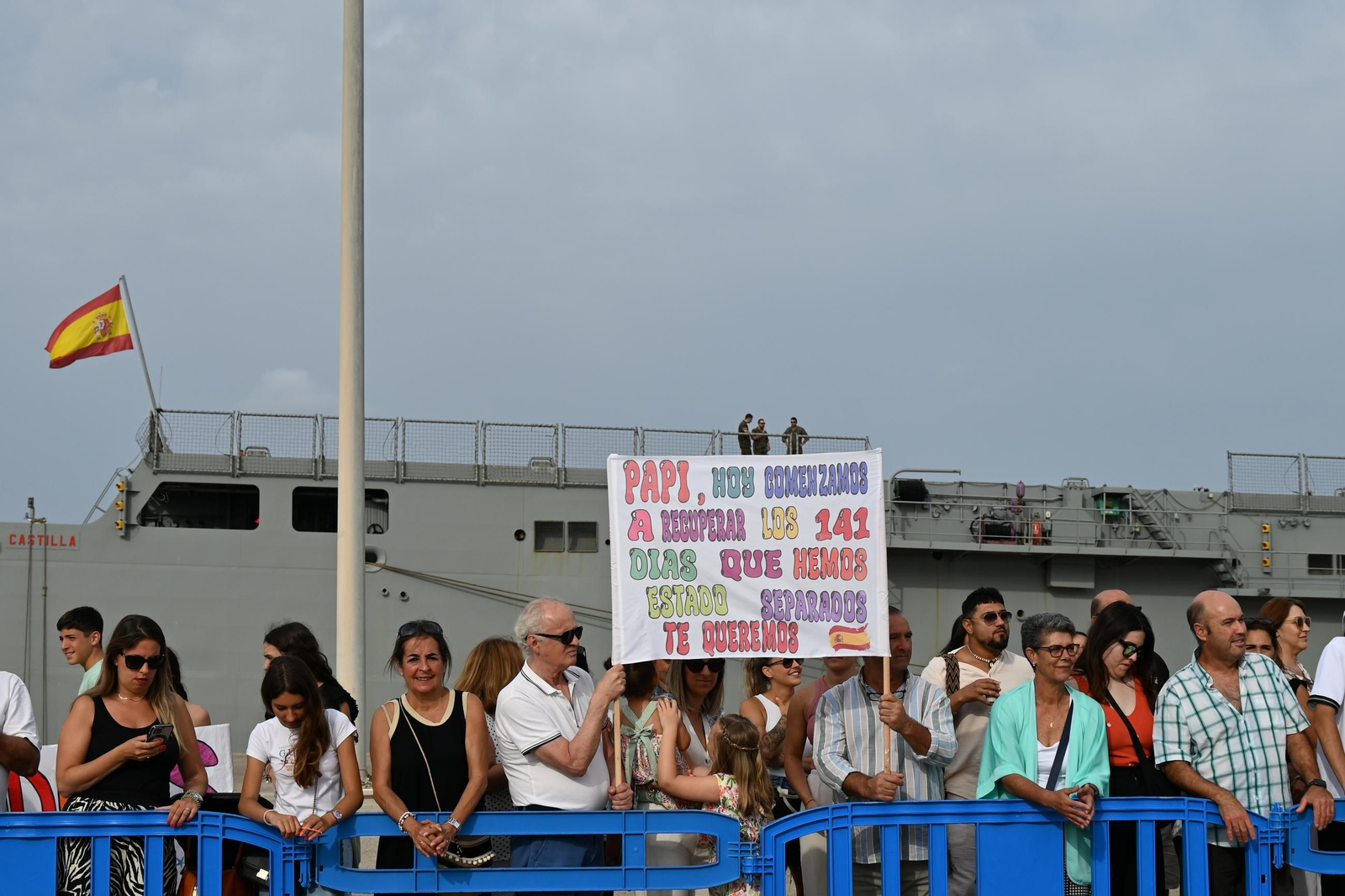 La fragata 'Reina Sofía' llega a la Base de Rota