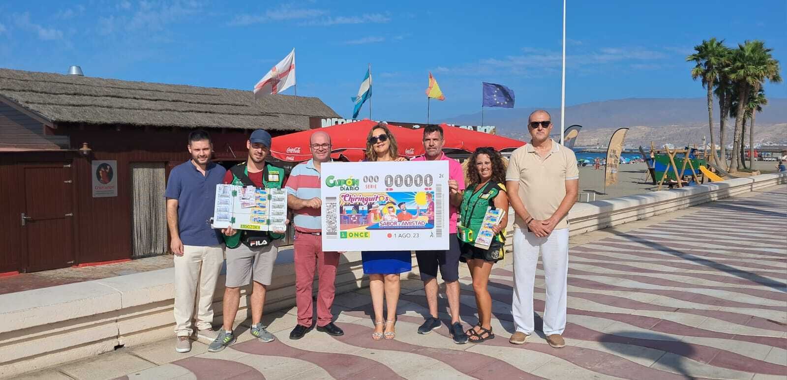 Un momento de la presentación en Almería del cupón del 1 de agosto