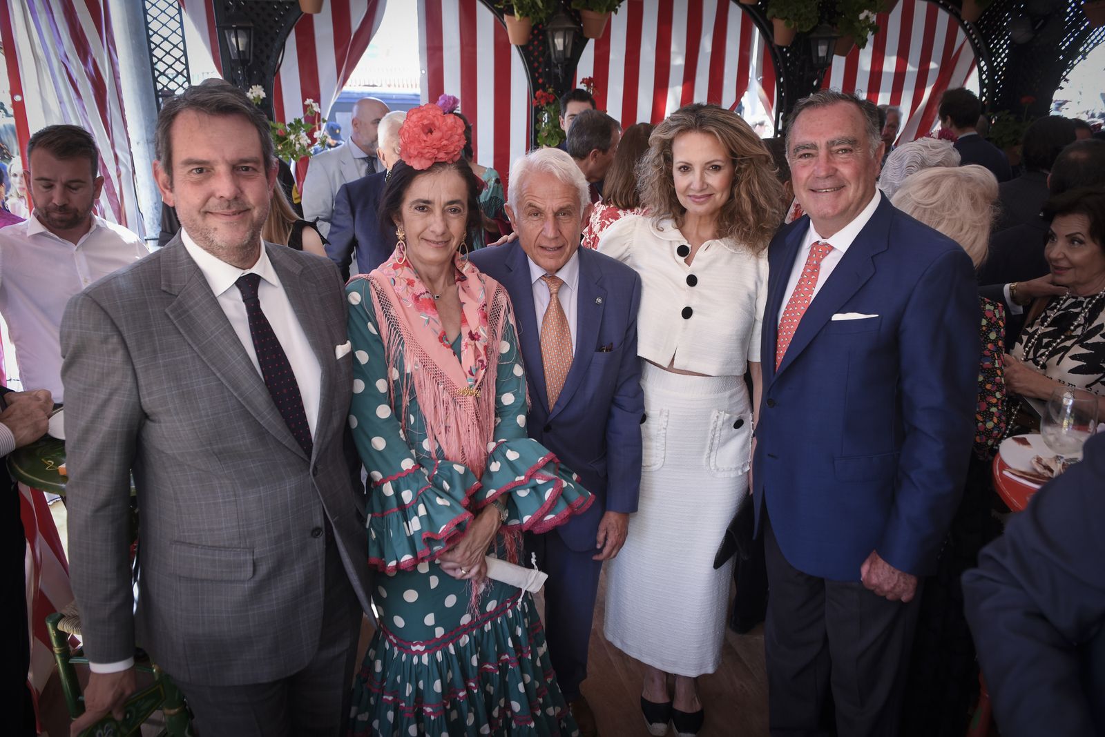 La recepción en la caseta del Santander, en imágenes