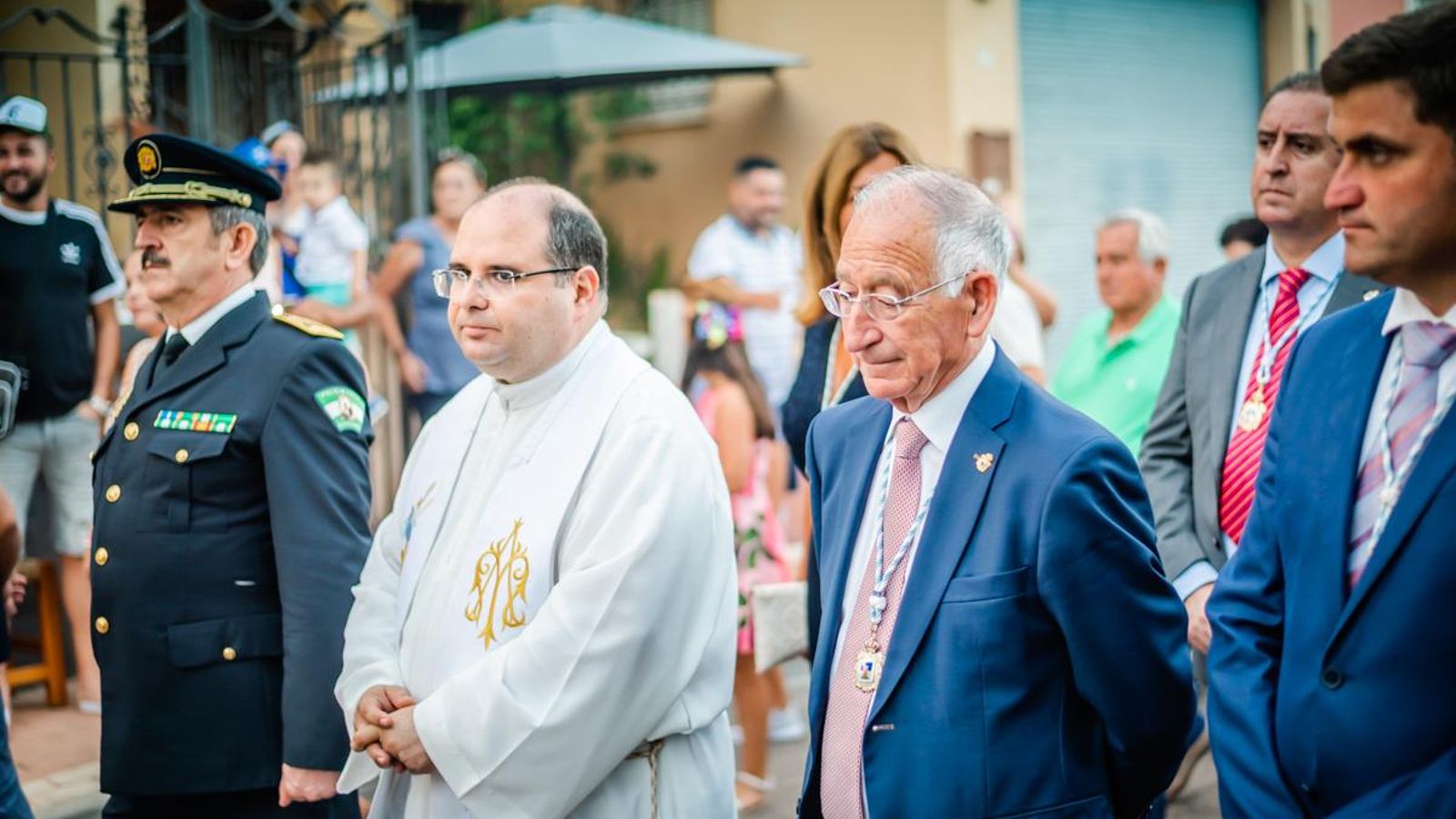 Gabriel Amat presidió la comitiva.