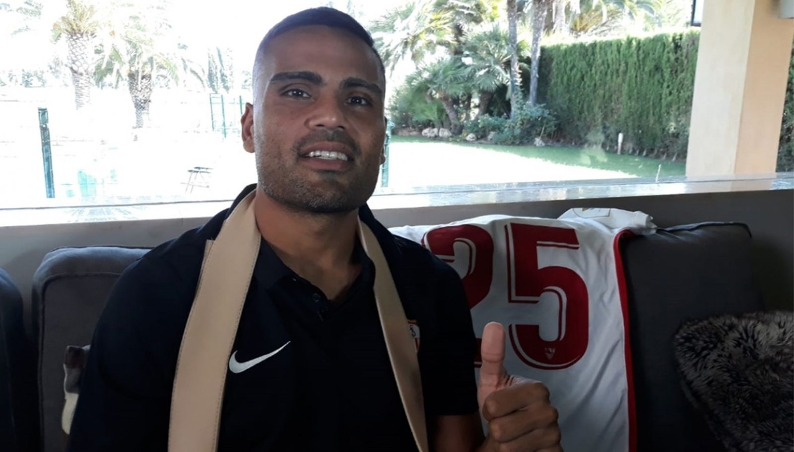 Mercado, en su domicilio, ya con el alta hospitalaria.