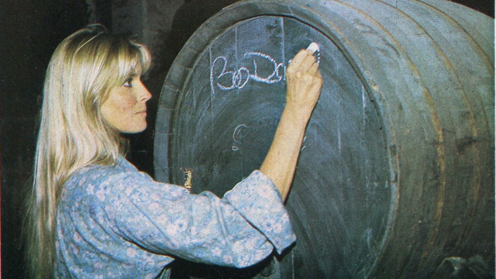 La actriz americana Bo Derek visitó Terry y Domecq, 1982.