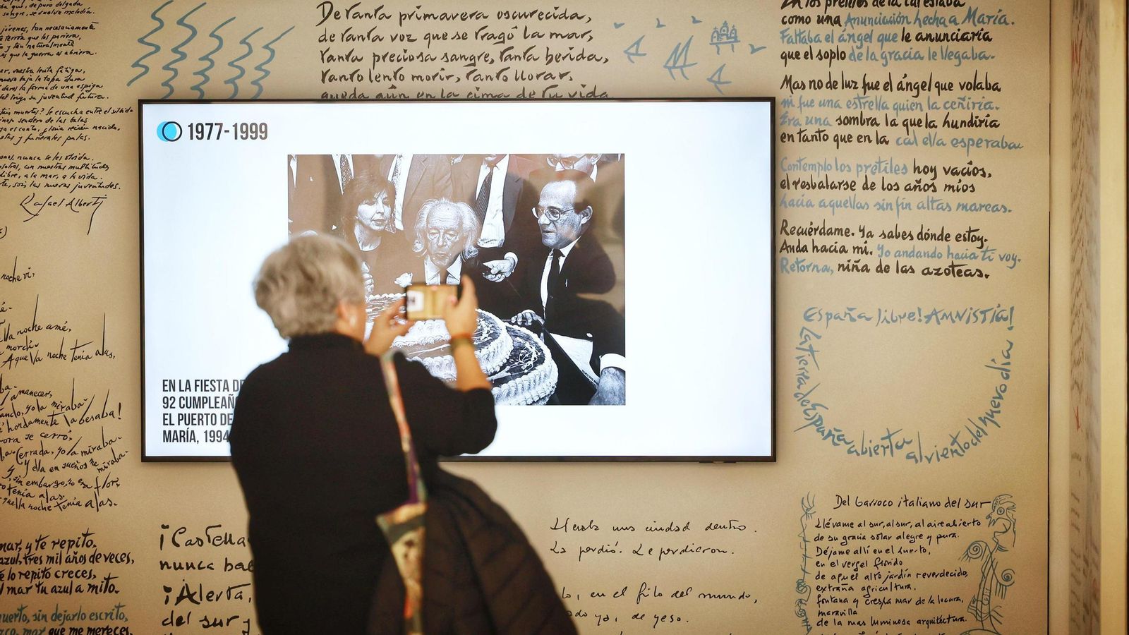 Uno de los paneles de la renovada exposición permanente.