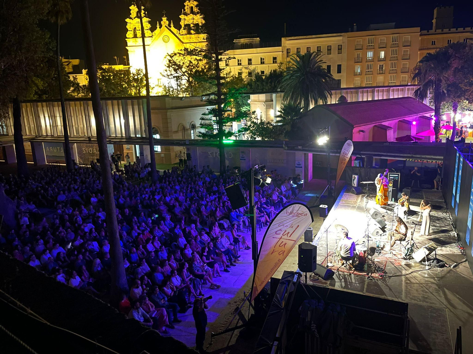 Uno de los conciertos celebrado en el Baluarte de la Candelaria.