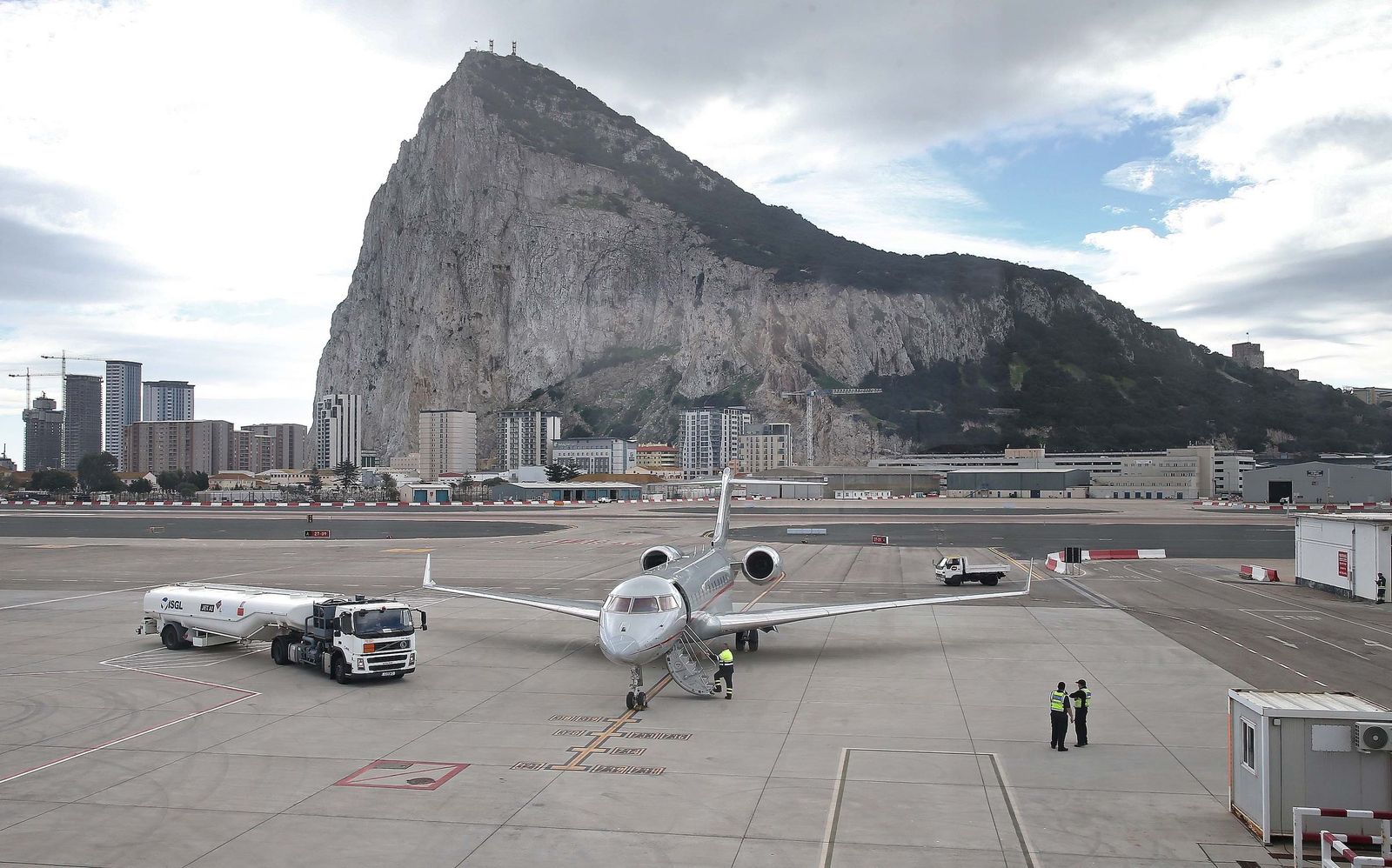 El aeropuerto de Gibraltar.