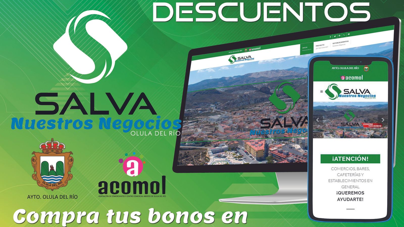 Imagen de la campaña de bonos iniciada en Olula