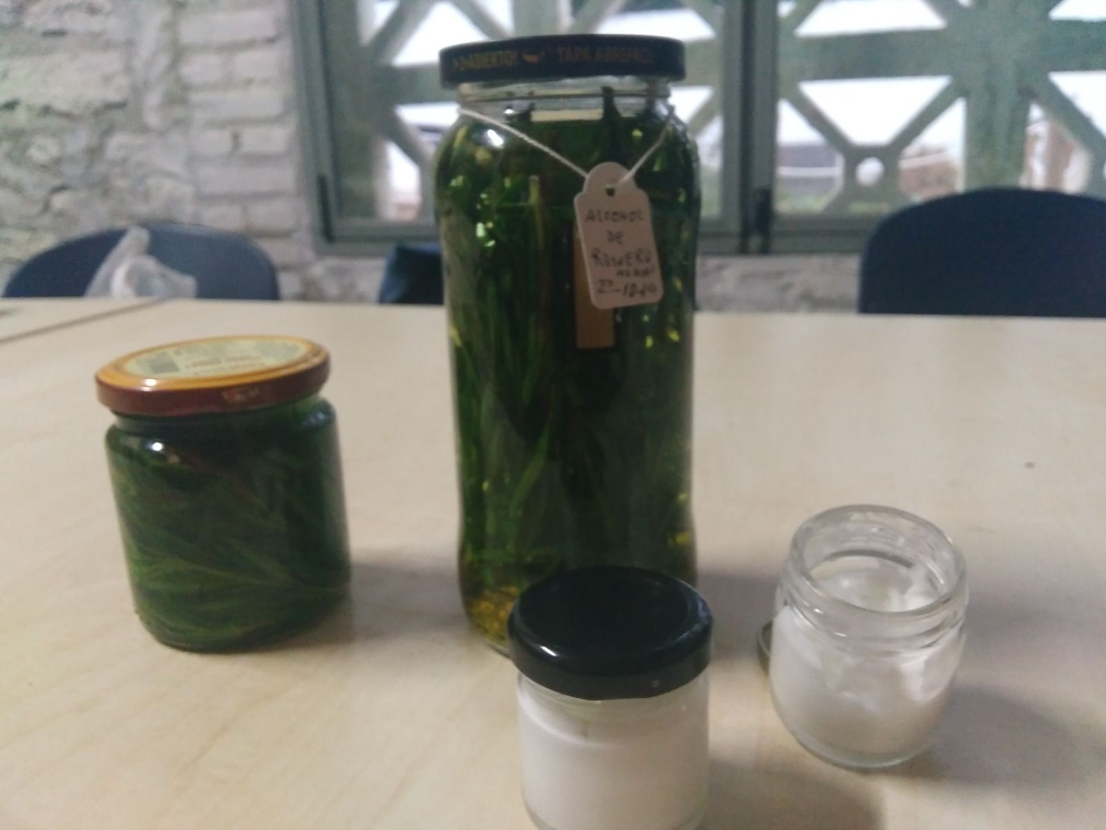 Algunos de los productos elaborados durante este taller artesanal en Vegas del Genil.