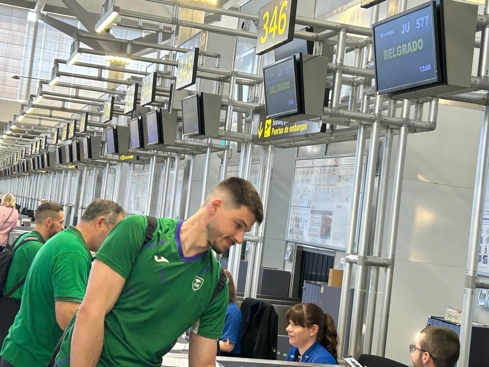 La salida del Unicaja a Belgrado para la Final Four