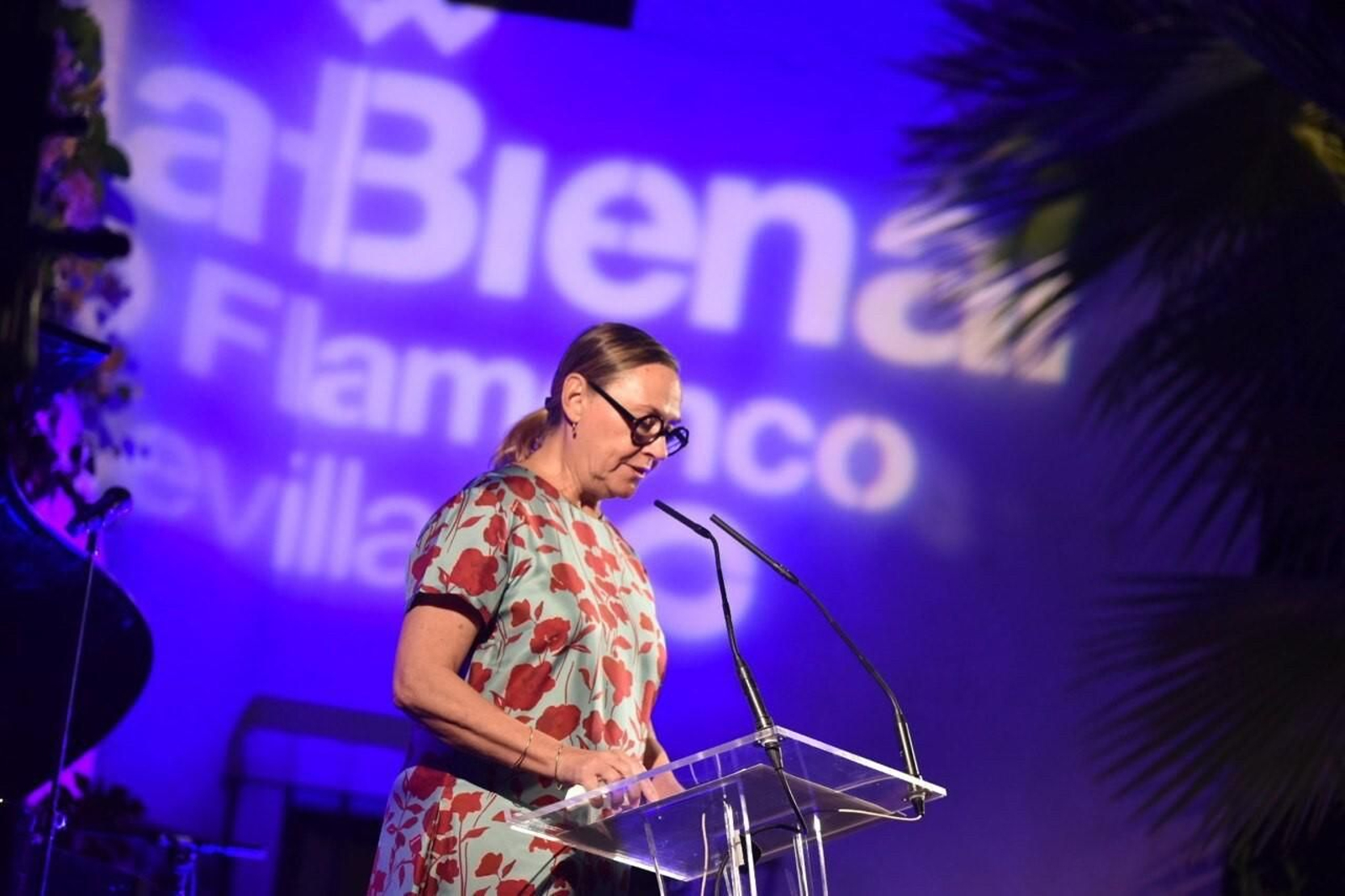 Laura García Lorca, en un momento del Pregón que pronunció en el cortijo que perteneció a Ignacio Sánchez Mejías.