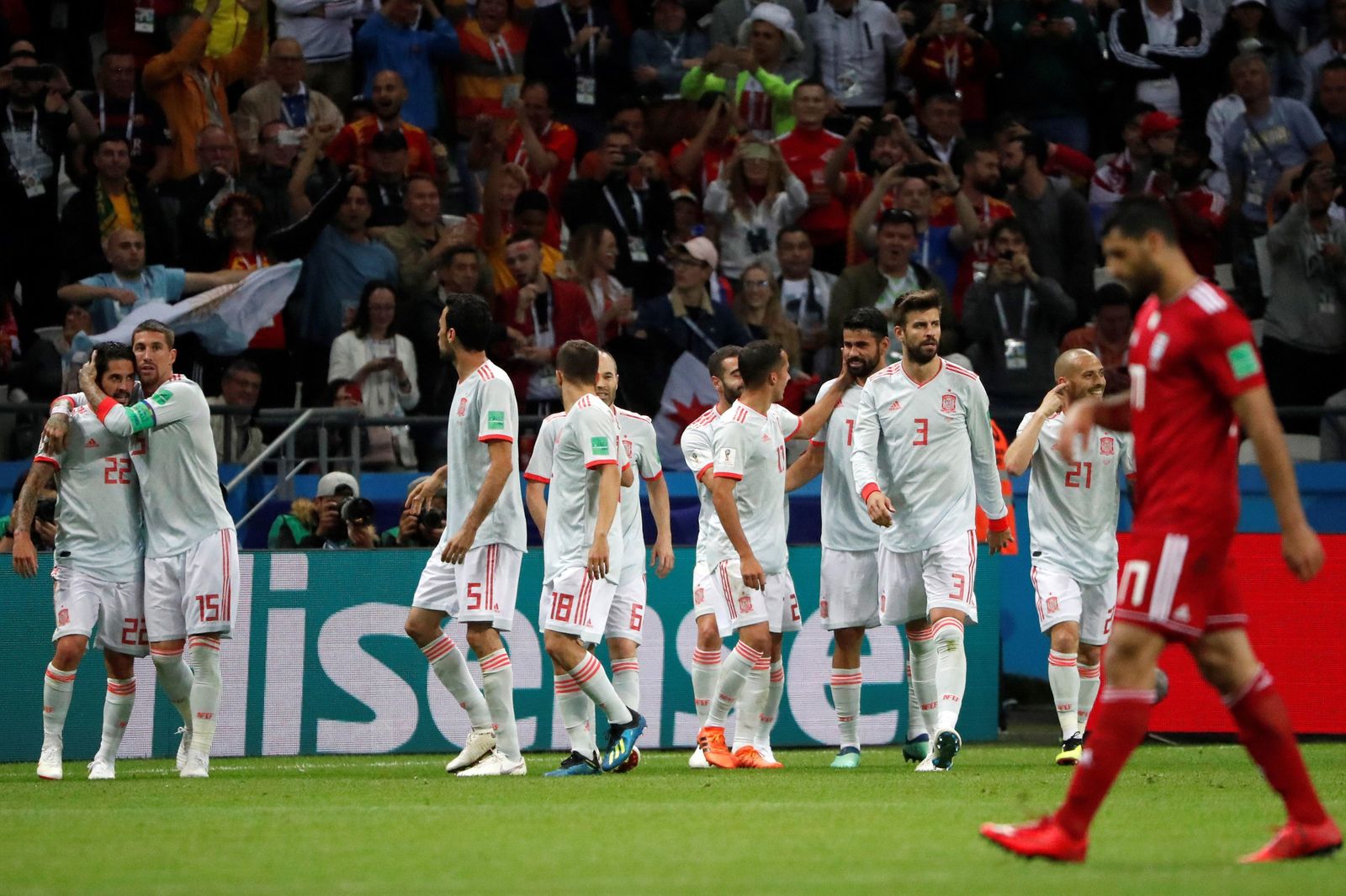 Las imágenes del Irán-España