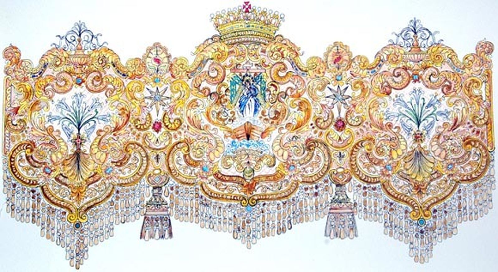 El nuevo palio de la Virgen de la Sed comienza a ejecutarse