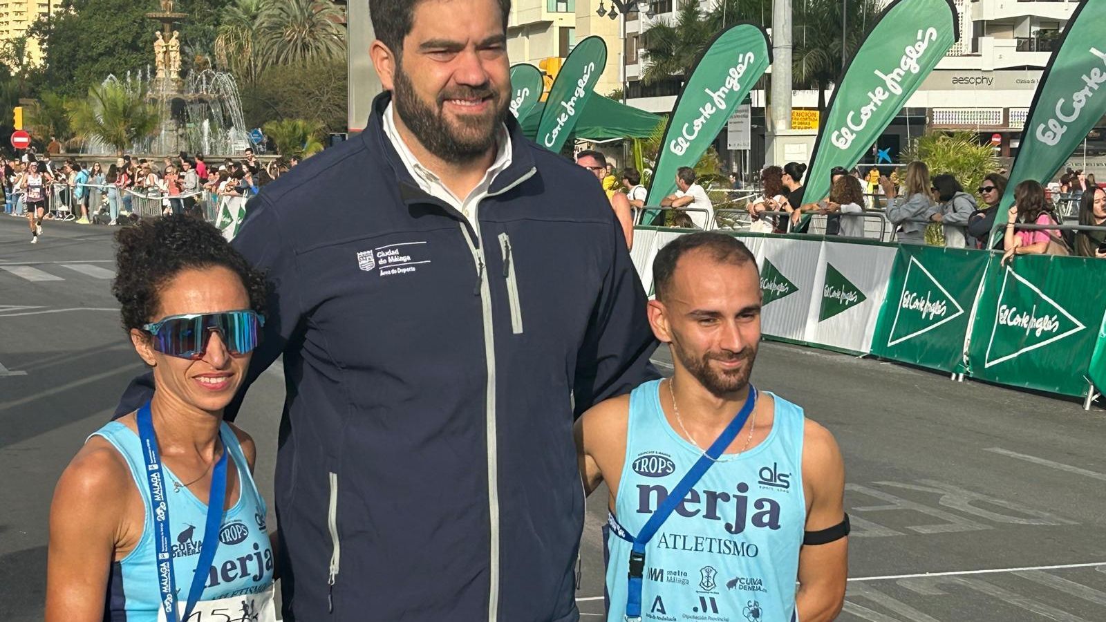 Los ganadores, con Borja Vivas.