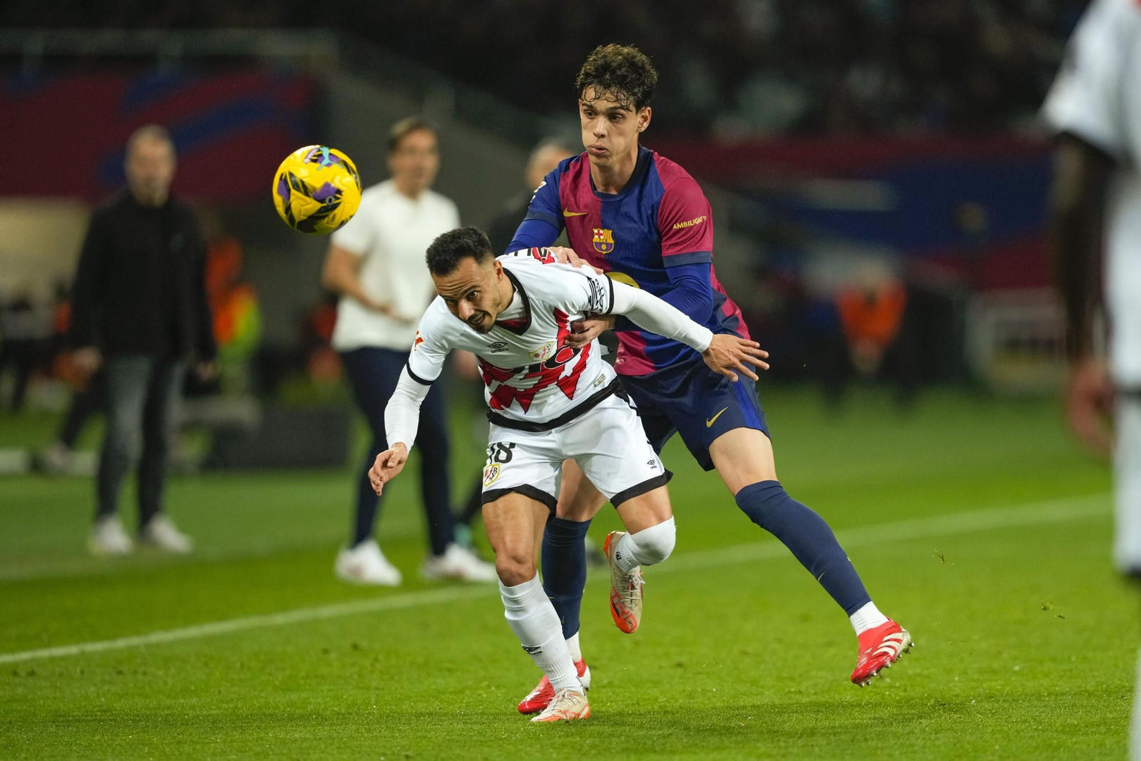 Las fotos del polémico Barcelona - Rayo Vallecano