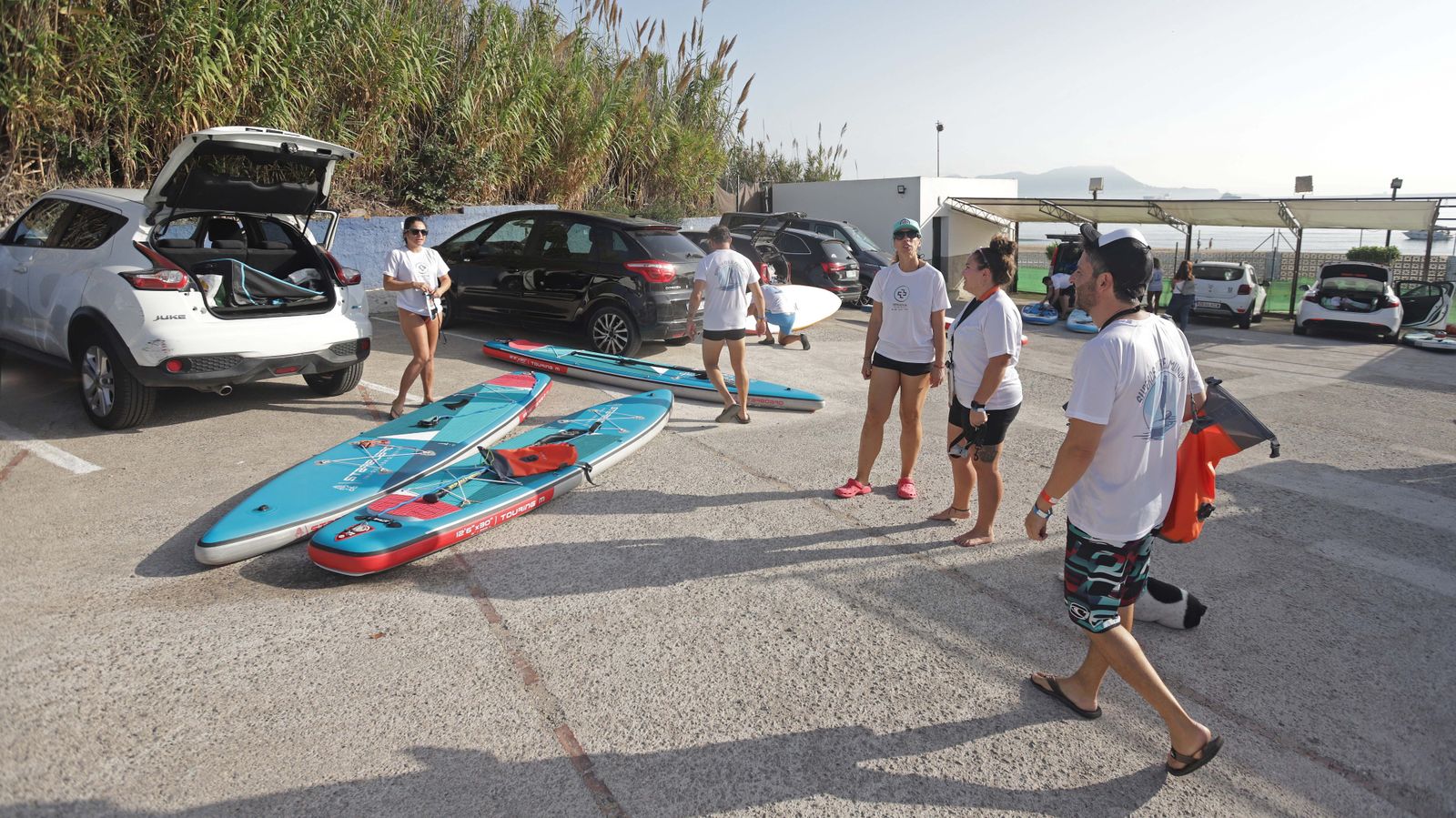 Fotos de la II concentración de paddel surf en la playa de Getares