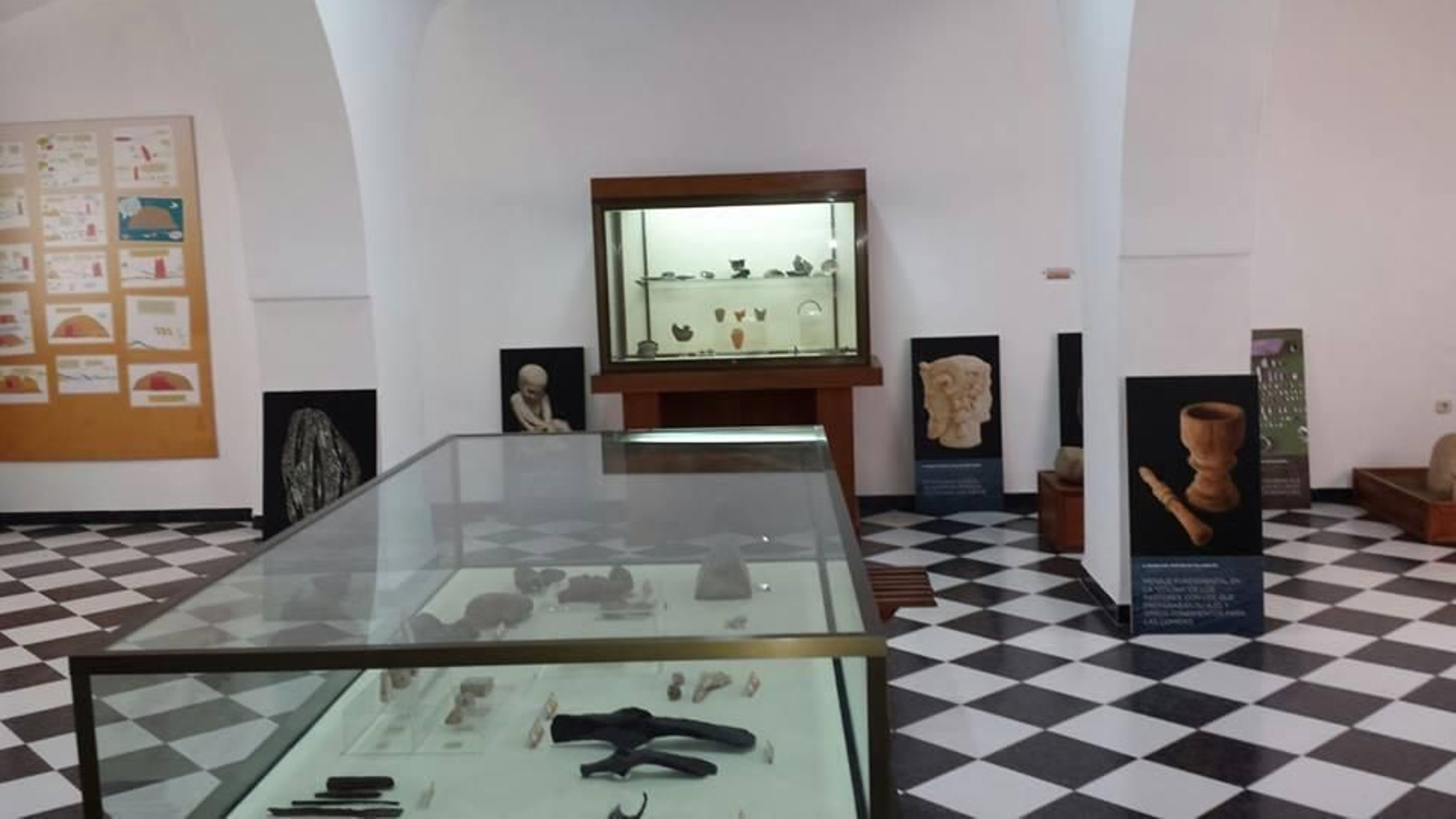 Sala de exposición  del Museo Histórico y del Territorio Minero de Belmez