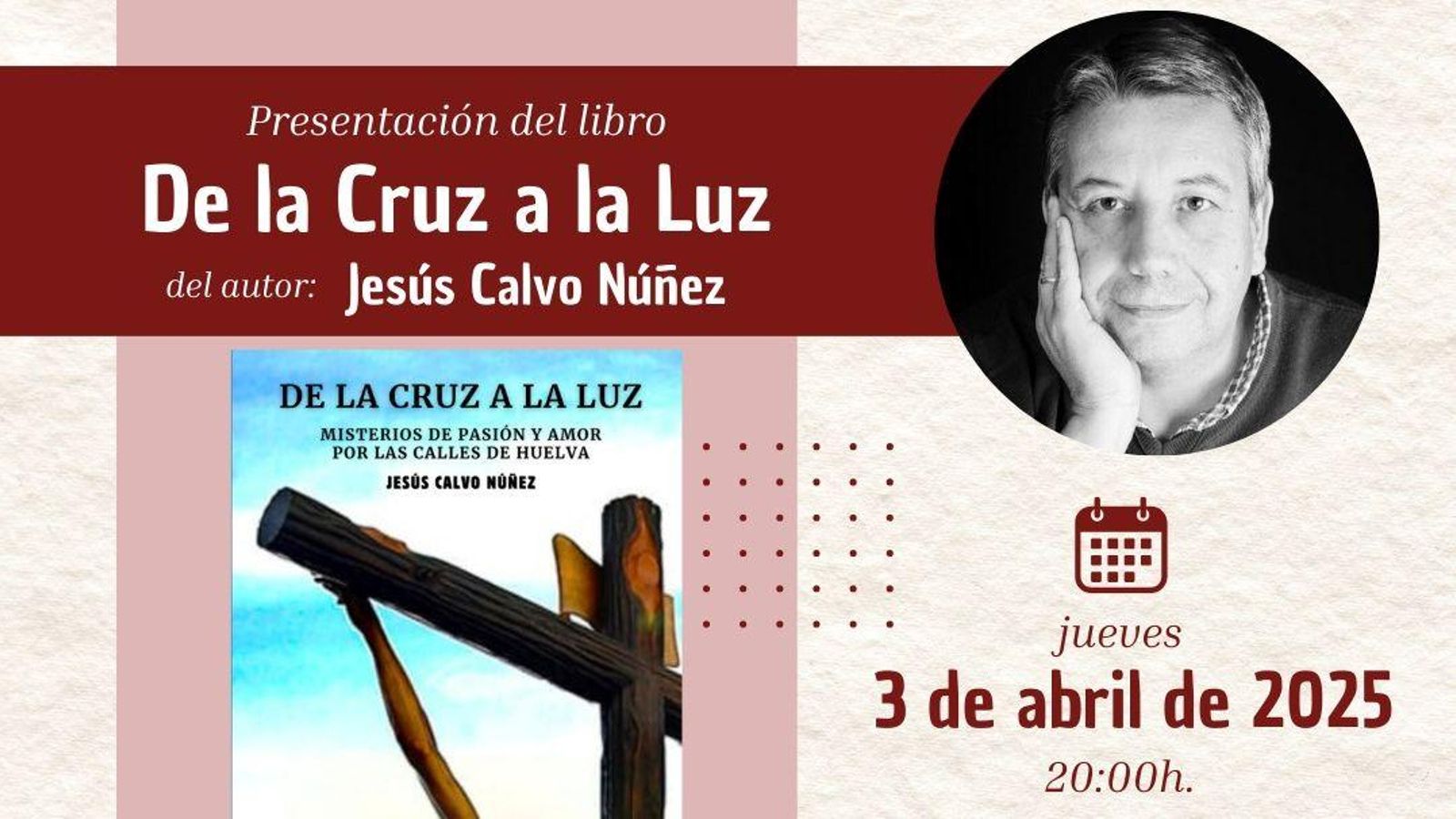 Cartel de la presentación del libro en el Edificio Gota de Leche