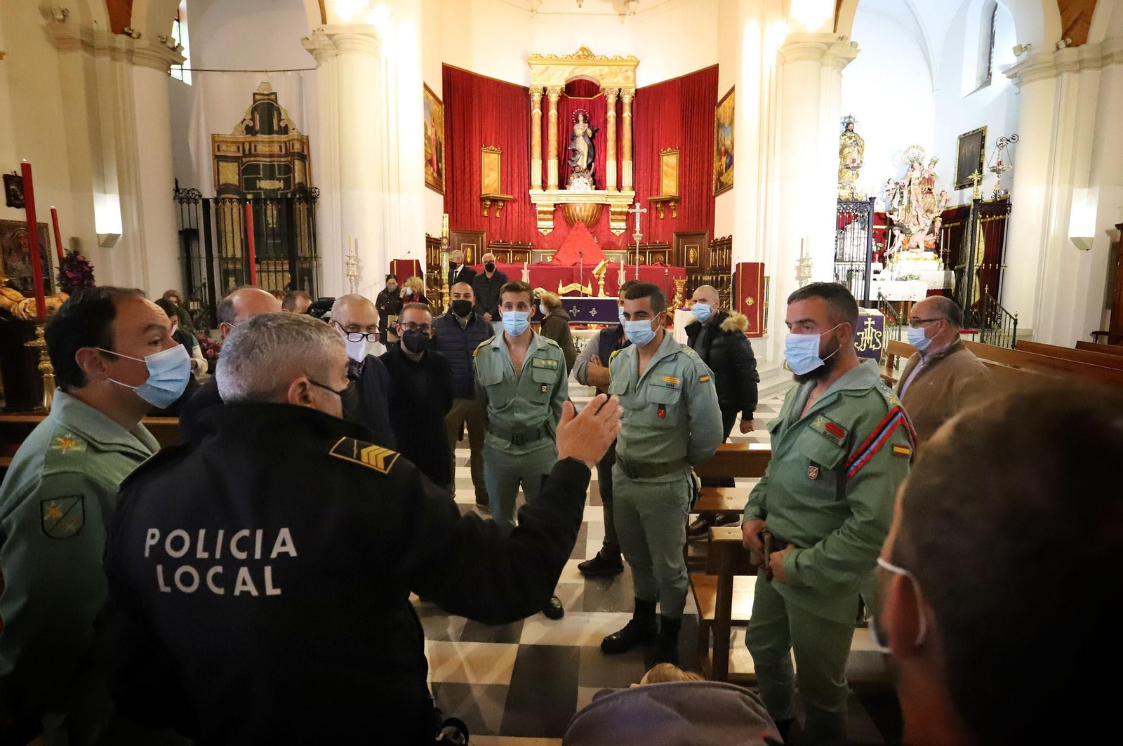 Reunión en la iglesia de la Concepción de Huelva.