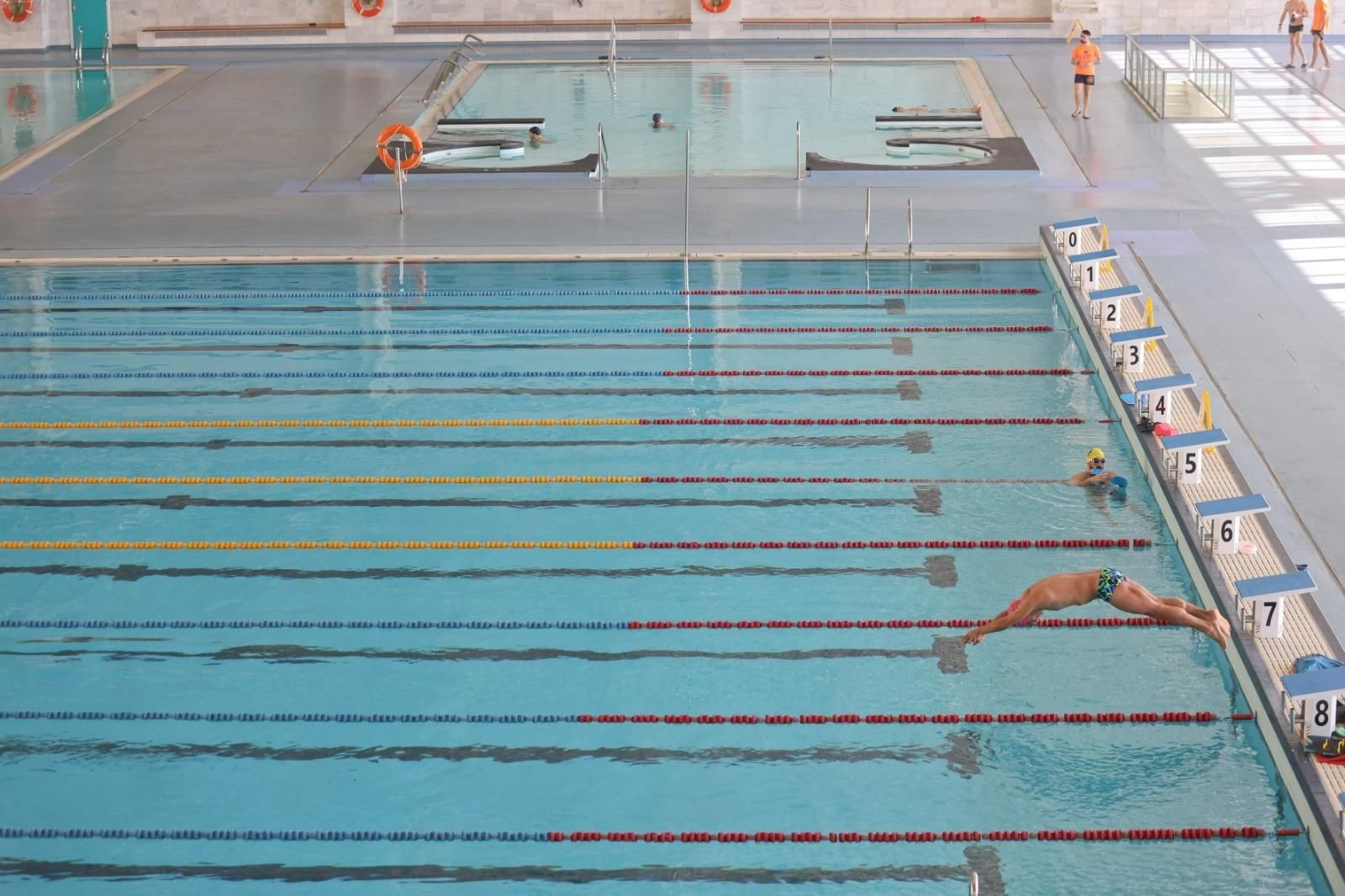 La reapertura de la piscina de 50 metros de Inacua, en imágenes