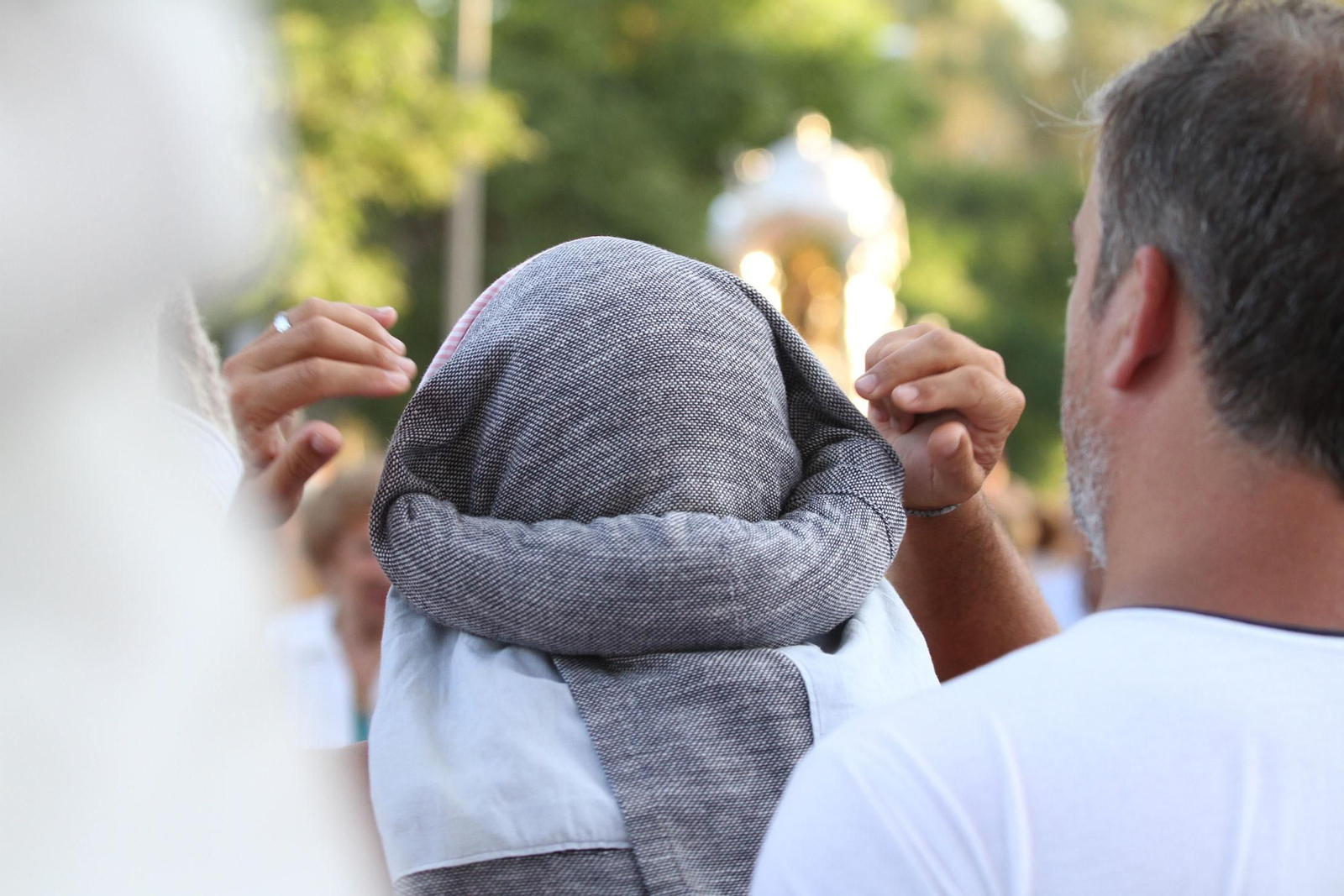 Imágenes de la bajada de La Cinta a la Catedral de La Merced