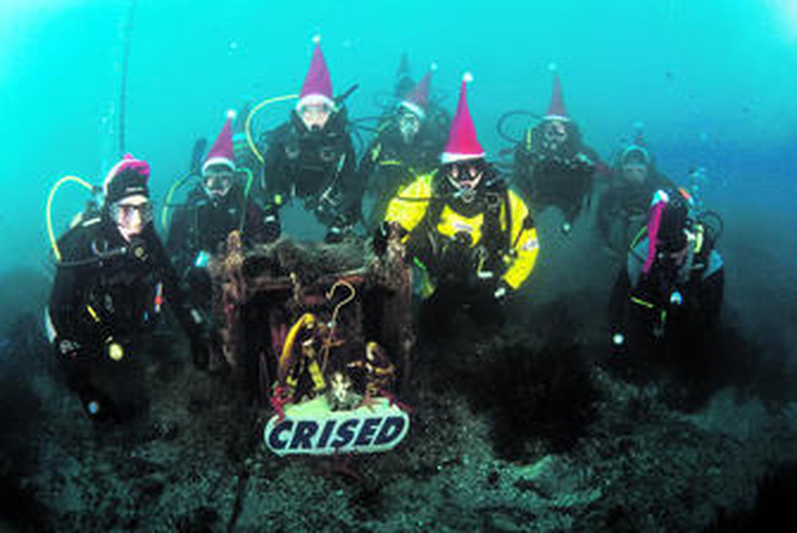 Felicitación de Navidad bajo el mar