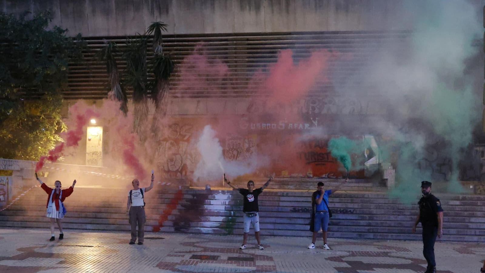 Uno de los momentos más simbólicos de la protesta.