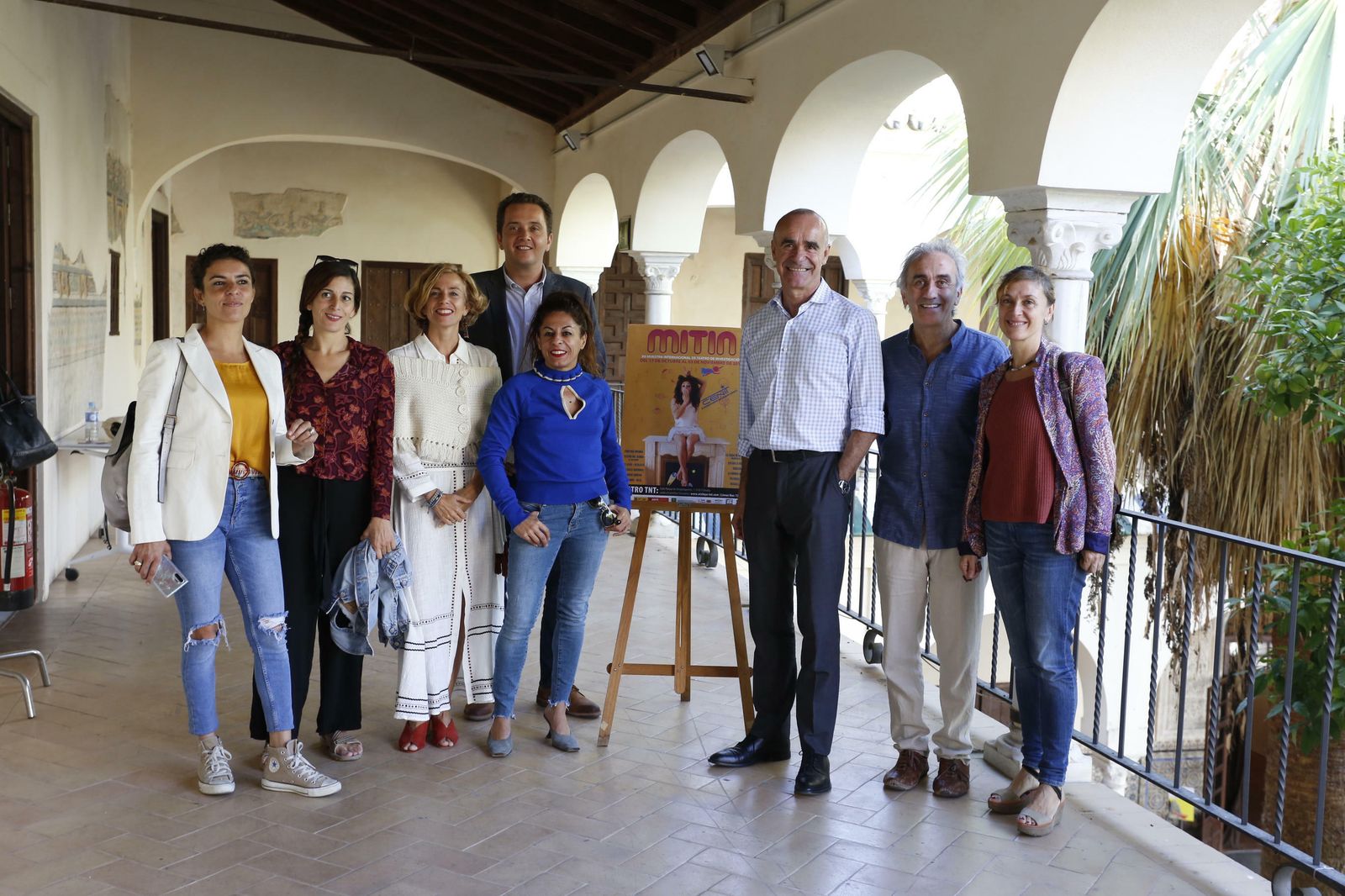 Protagonistas y representantes del Ayuntamiento, ayer en el Espacio Santa Clara.