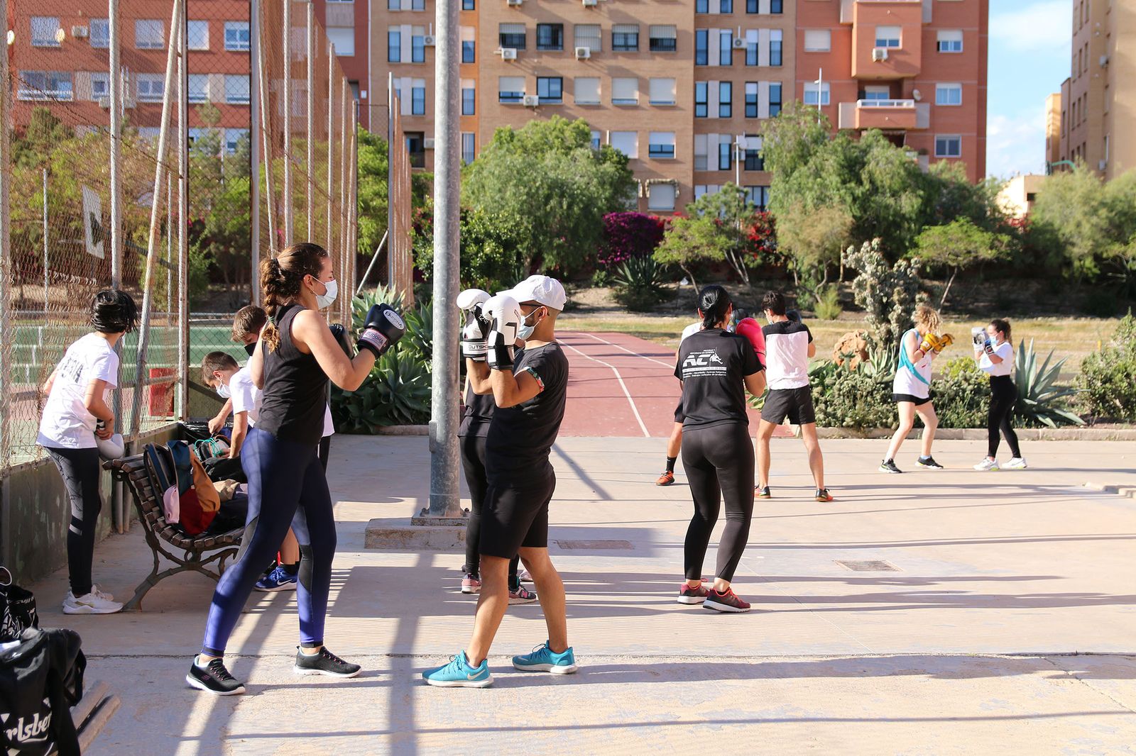 Fotogalería del entrenamiento del Almería Boxing.