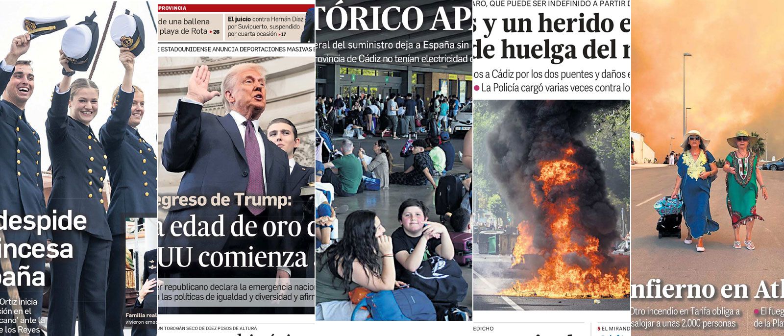 Las 25 portadas de Diario de Cádiz de 2025