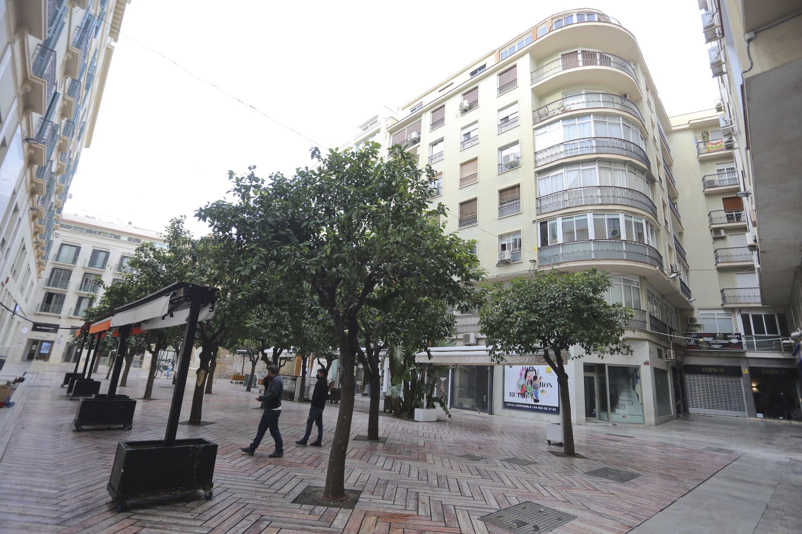 Málaga capital vive el primer día de su nuevo cierre