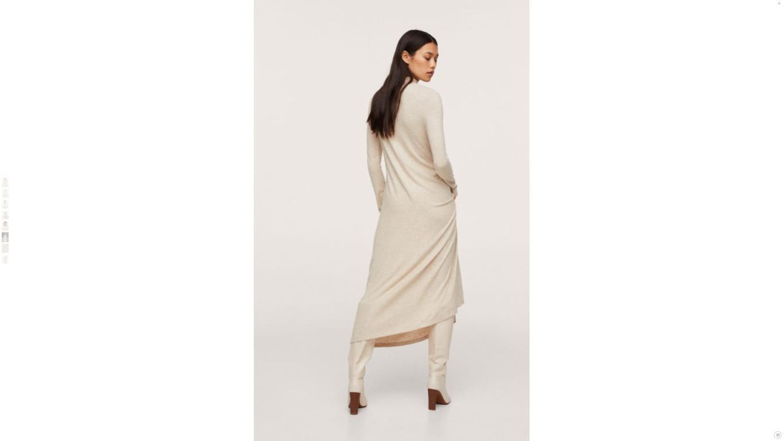 Vestido de punto de Mango. Vestido de punto de Mango.