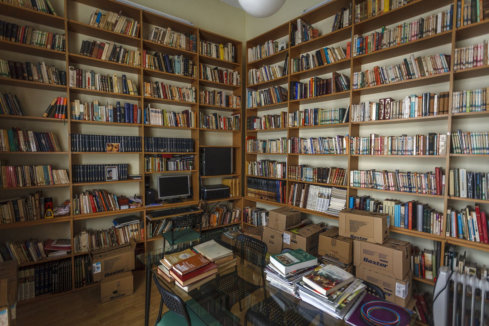 La biblioteca de la asociación cultural Nueva Acrópolis.