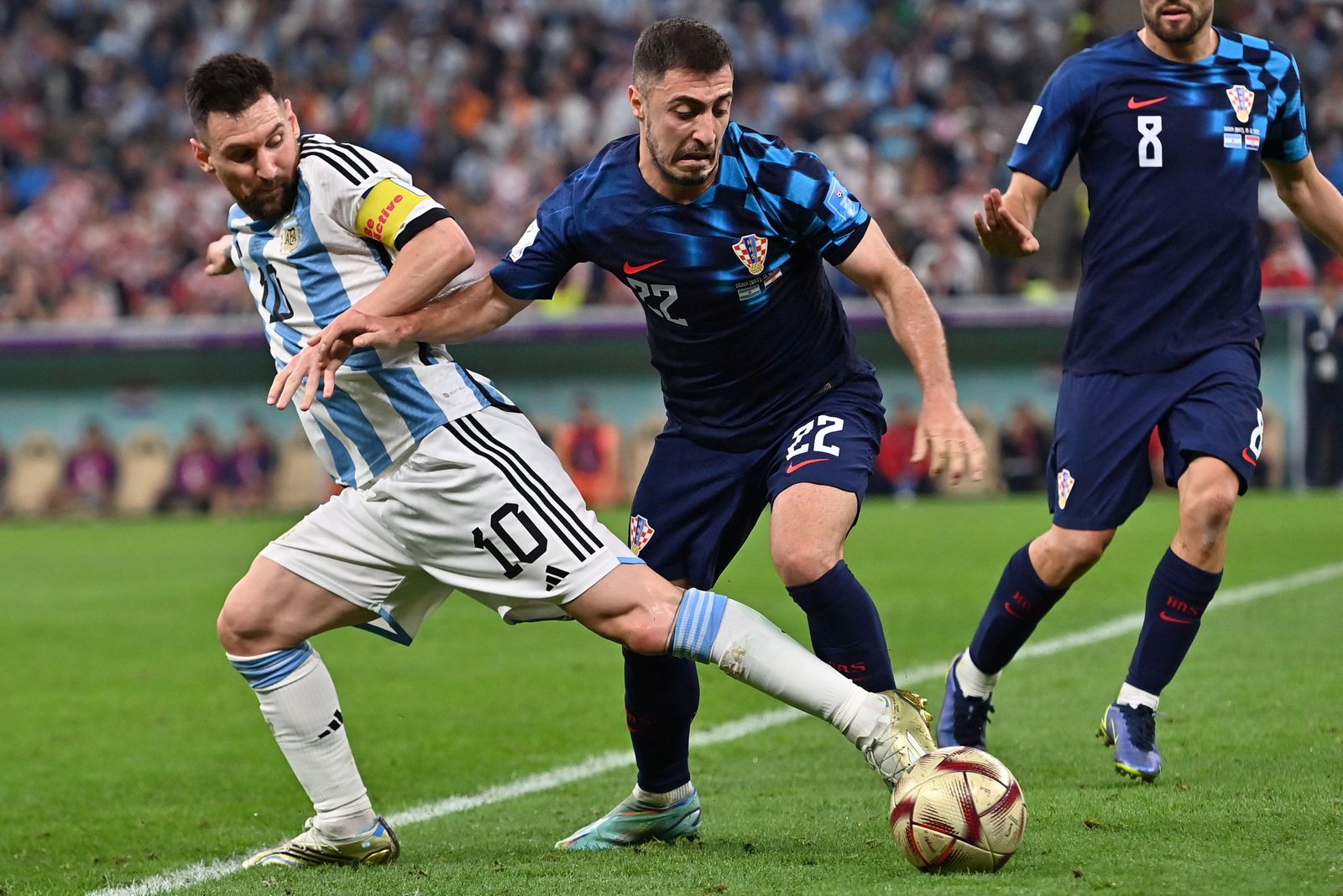 Las fotos de Messi contra Croacia