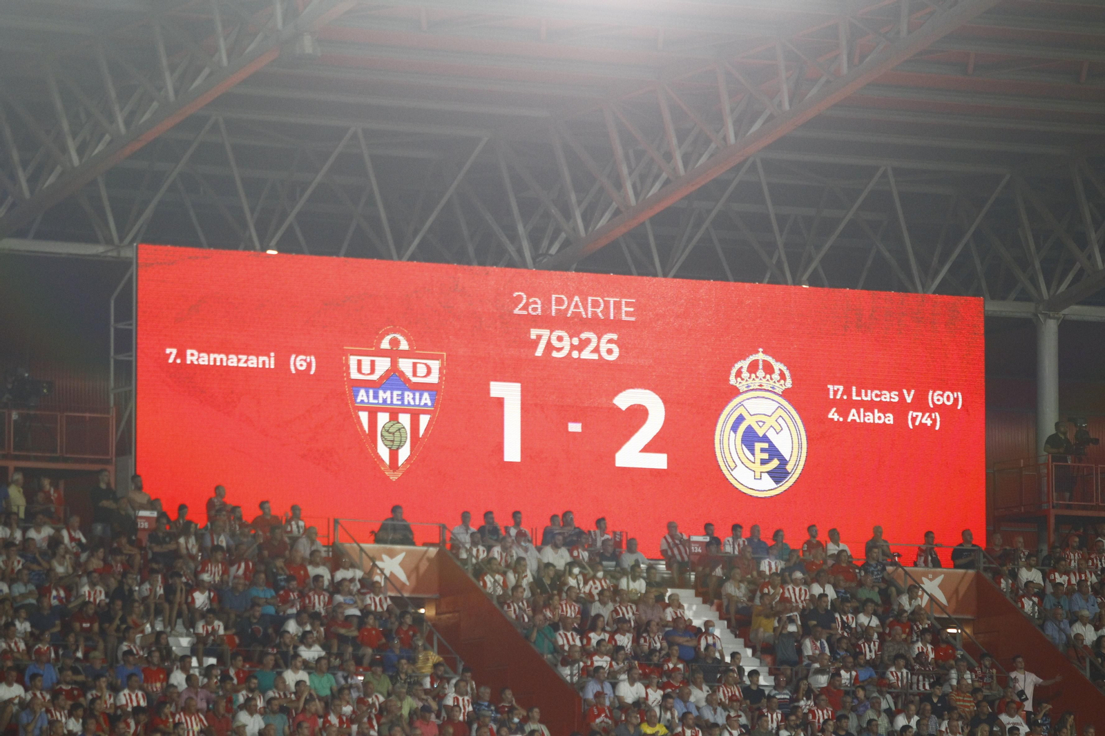 Imágenes del partido U.D. Almería-Real Madrid C.F. de la Liga Santander