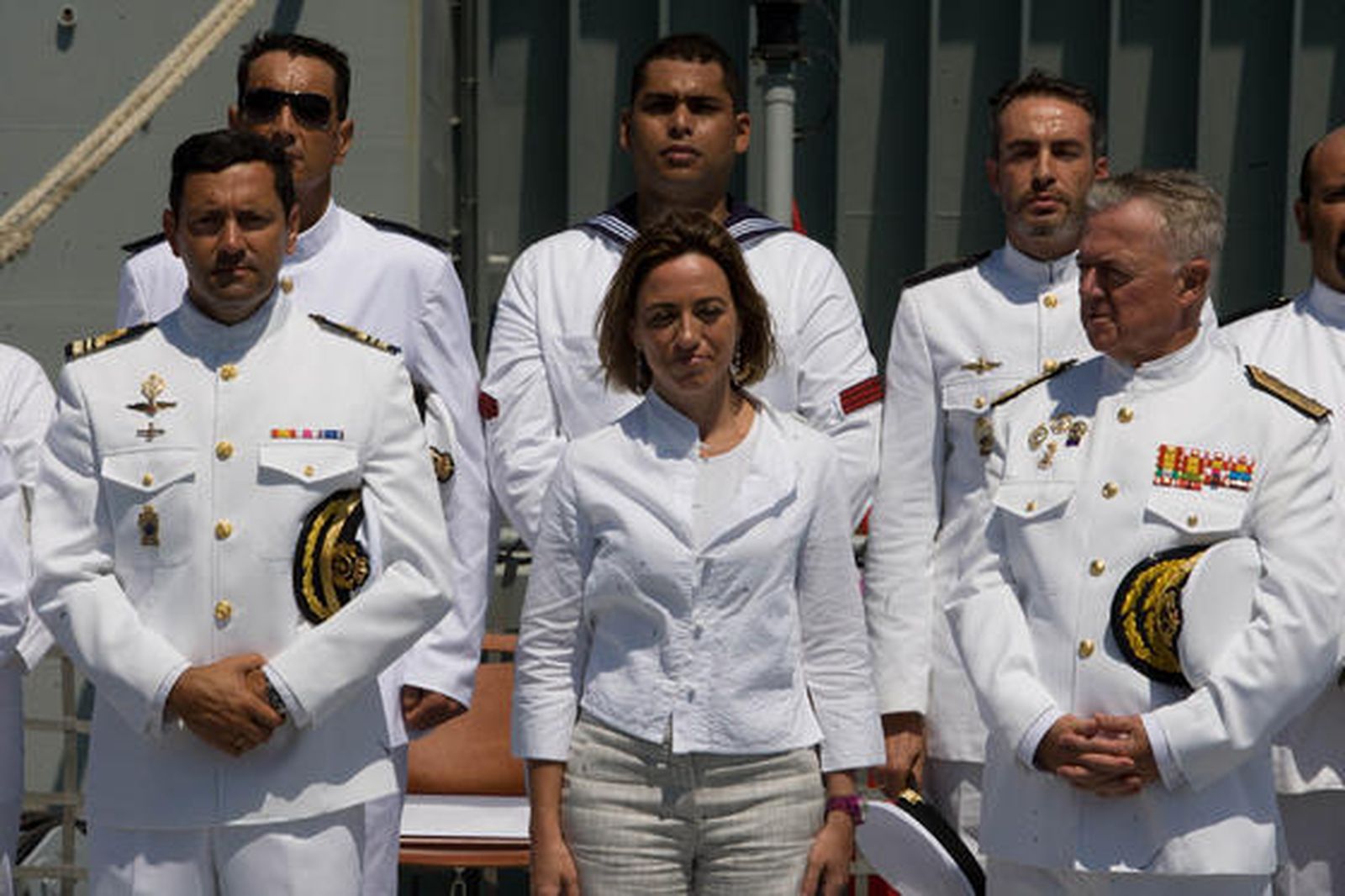 La ministra Chacón inaugura el muelle 4 de la base de Rota y preside la entrega del BAM ´Meteoro´

Foto: Borja Benjumeda