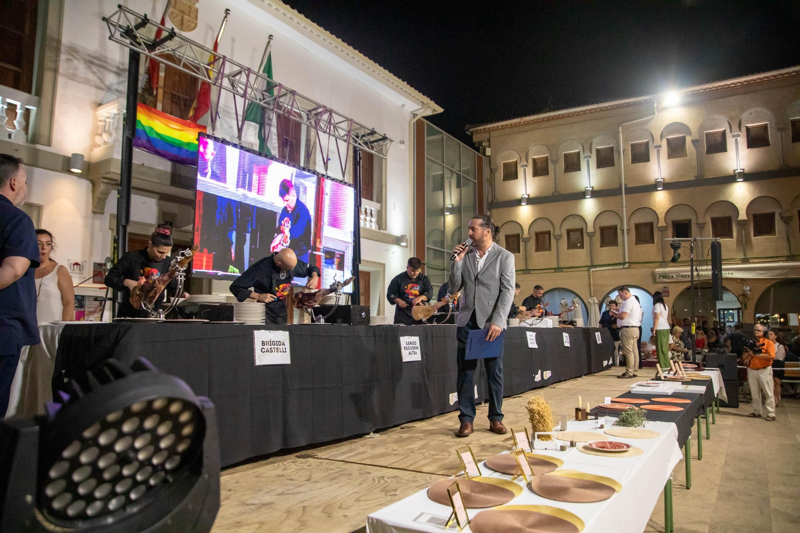 Concurso de cortadores de jamón en Serón, en imágenes