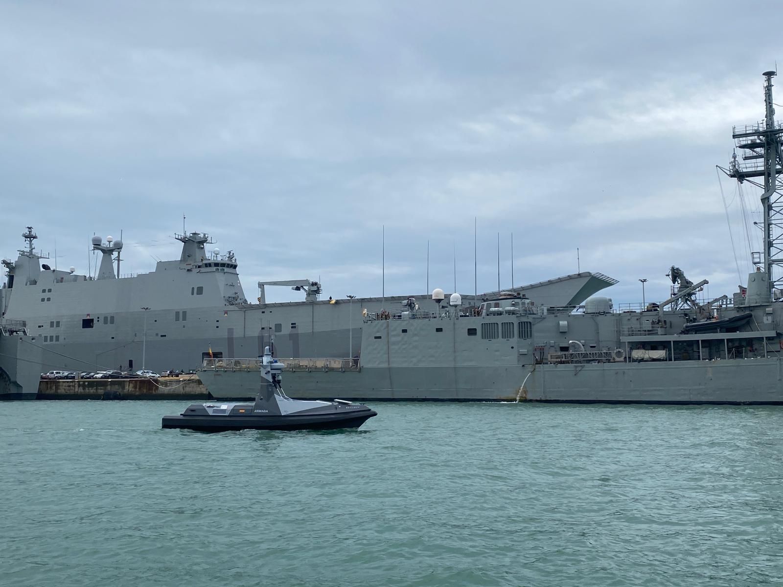 Así es el dron marítimo de la Armada que patrullará las aguas del estrecho de Gibraltar