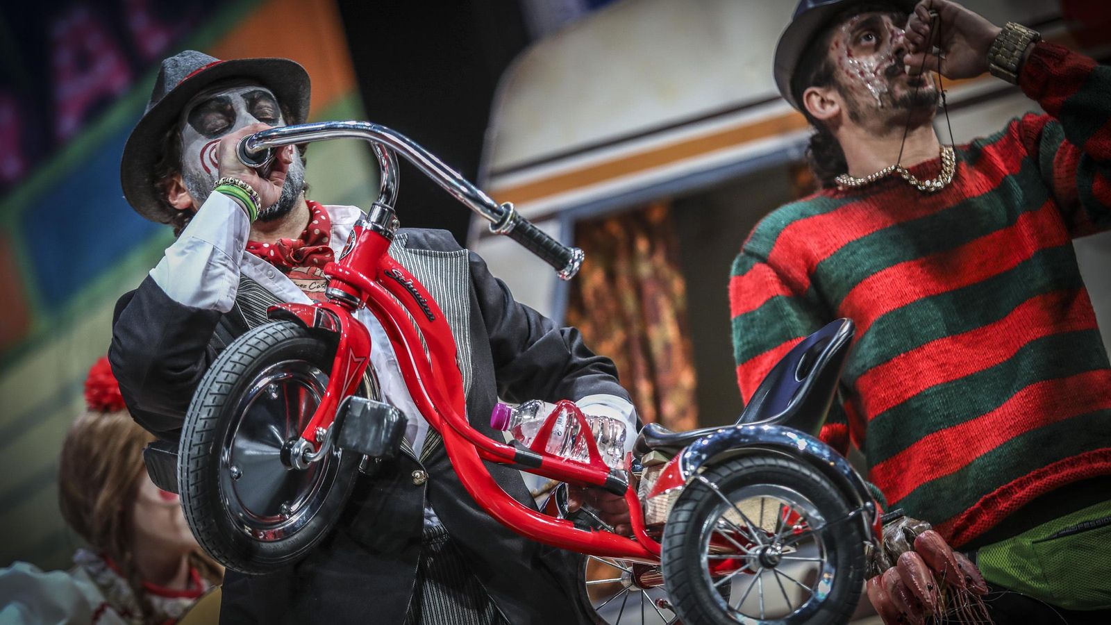 Los chirigoteros Billy de 'Saw' y Freddy Krueger.