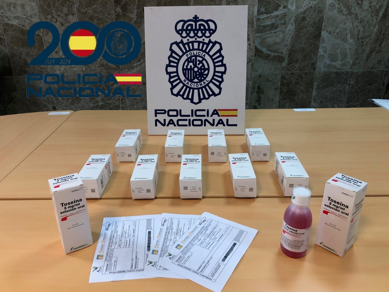 Los medicamentos intervenidos por la Policía.