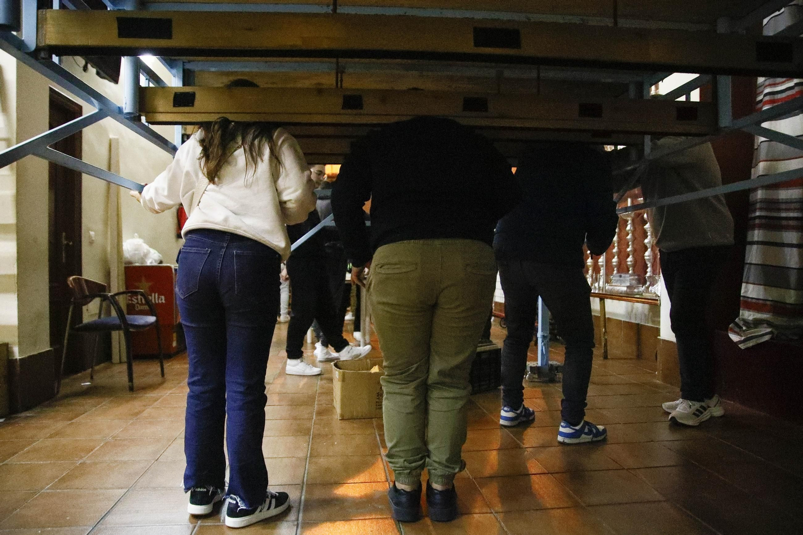 Ensayo de la hermandad de los Ángeles de la ciudad de Almería, en imágenes