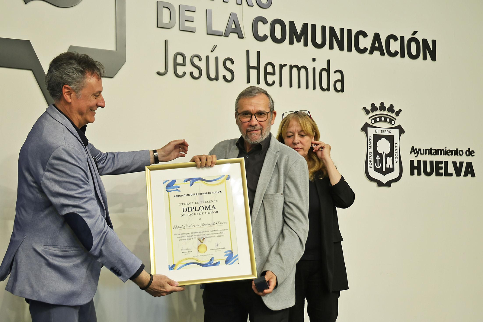 Imágenes del acto de celebración del 115 aniversario de la Asociación de la Prensa de Huelva