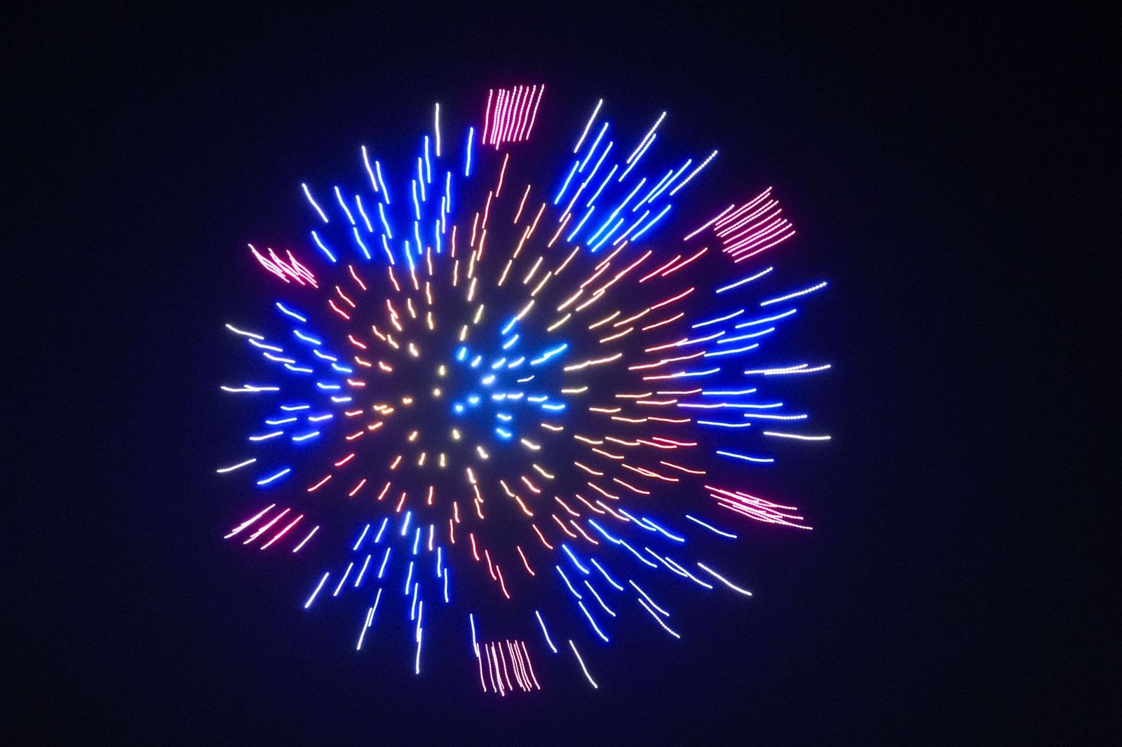 Espectáculo de drones.