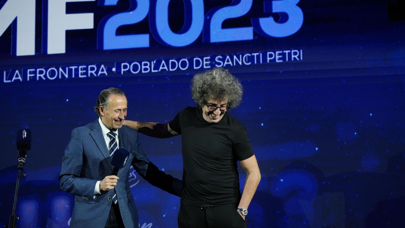 El alcalde de Chiclana, junto a Casillas.