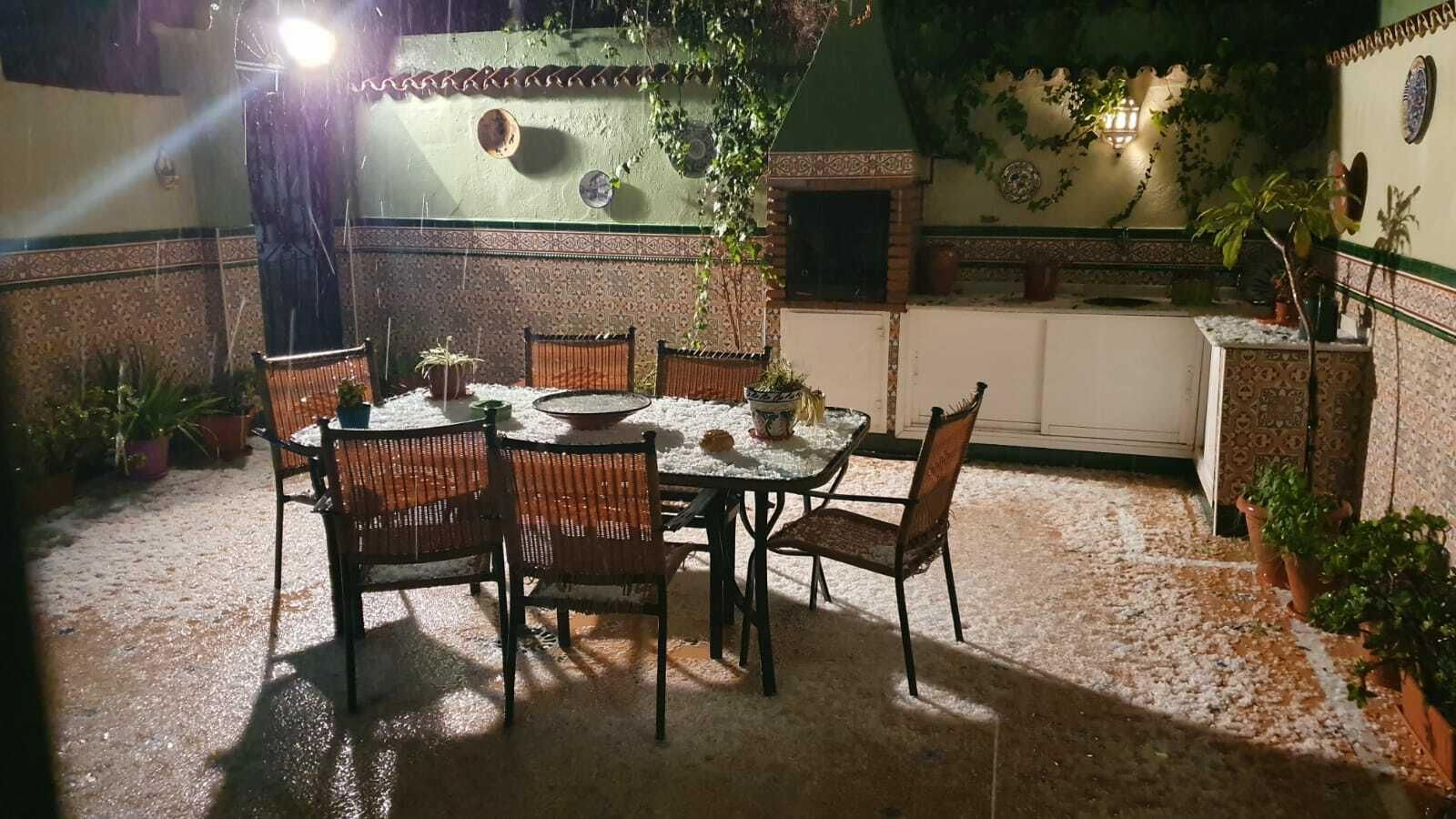 Fotos de la fuerte granizada registrada en Málaga